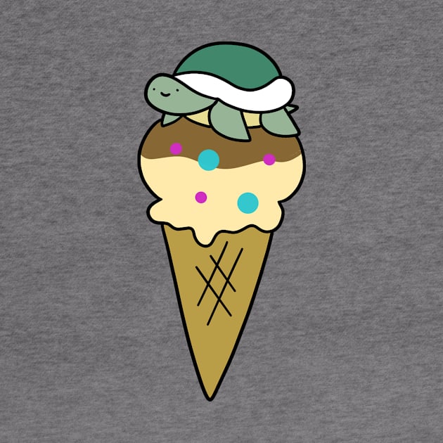 Turtle Icecream Cone by saradaboru